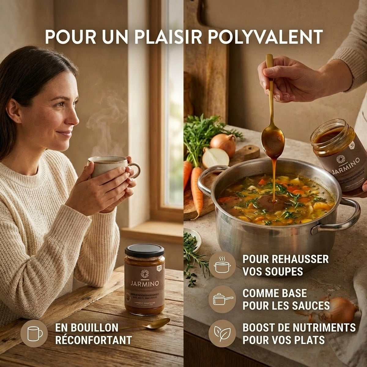 Concentré de bouillon d'os de bœuf (220g)