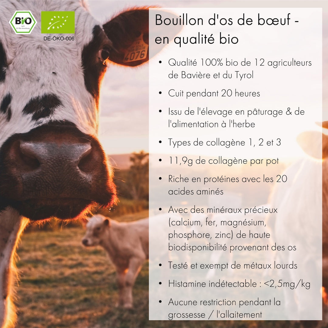 Bouillon d'os de bœuf (6x 350ml)