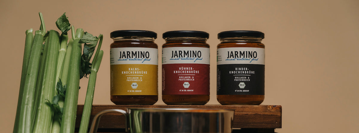 Valeurs nutritionnelles et ingrédients du bouillon d’os JARMINO