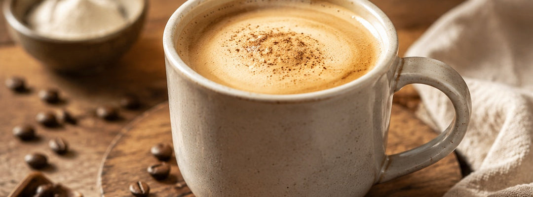 Latte au café et collagène