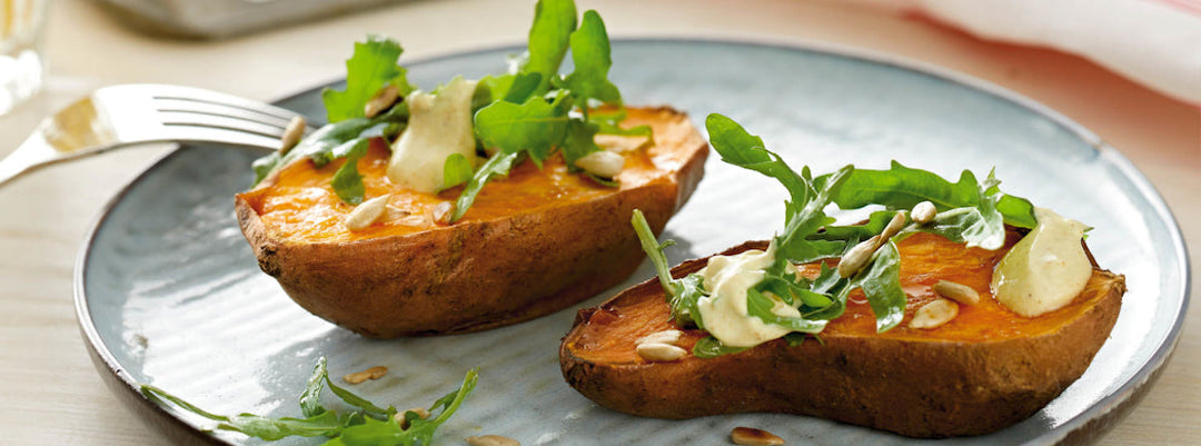 Patate douce avec légumes