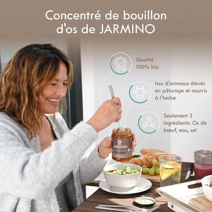Concentré de bouillon d'os de bœuf (220g)