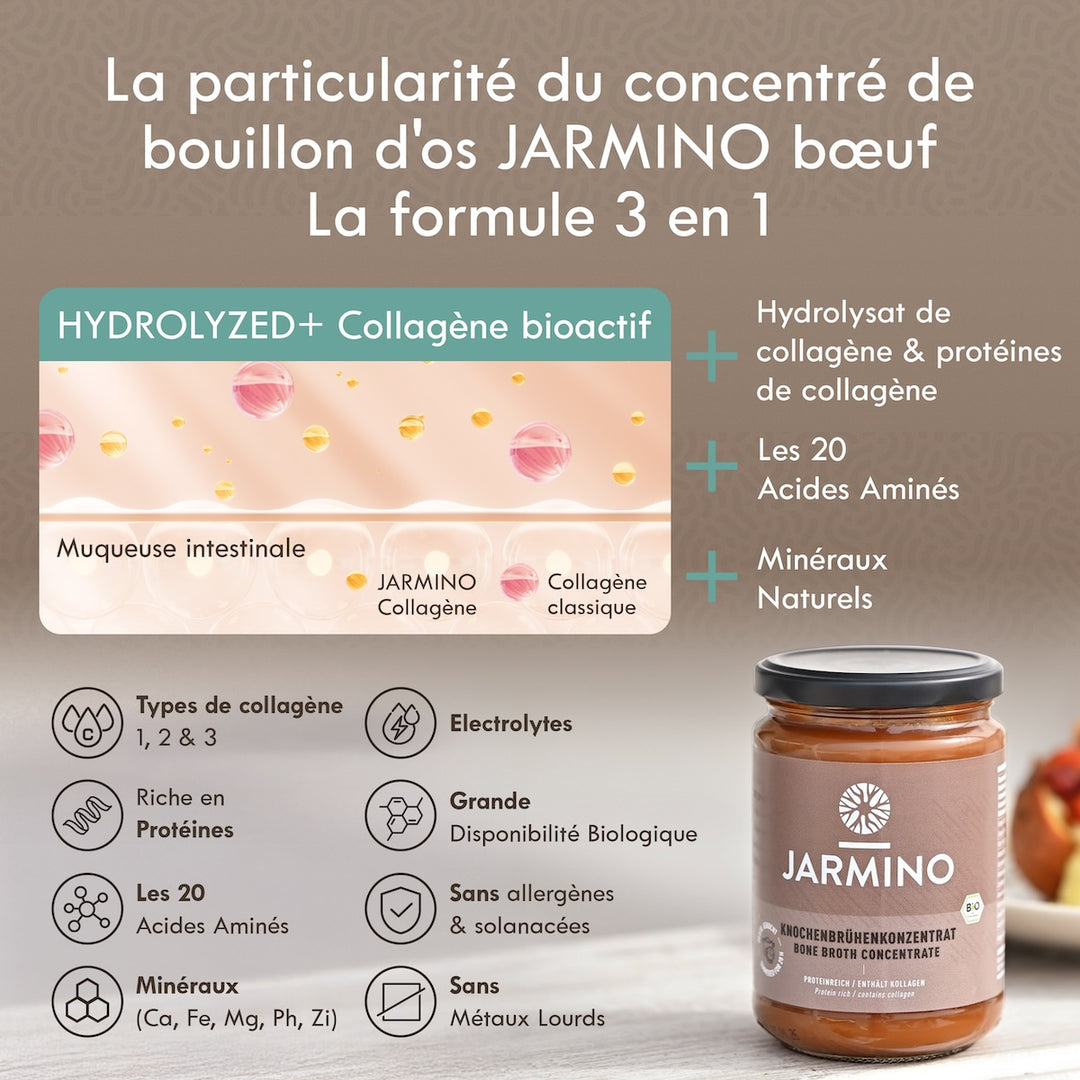 Concentré de bouillon d'os de bœuf (220g)