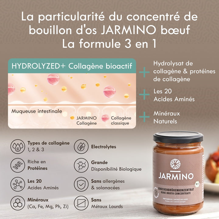 Concentré de bouillon d'os de bœuf (3x 440g)