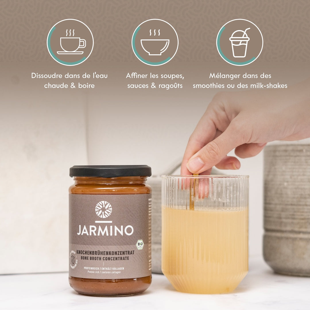 Concentré de bouillon d'os + barre de collagène GRATUITE