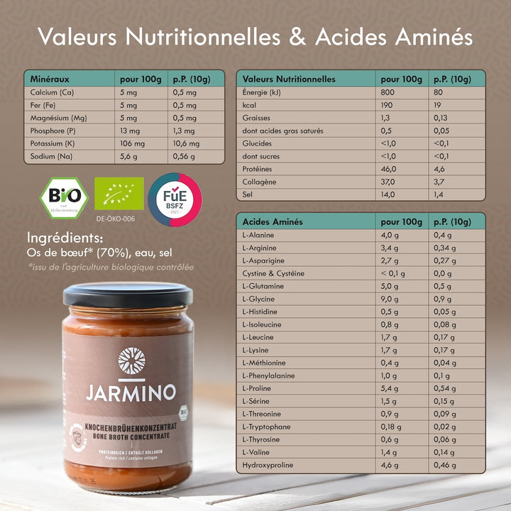 Concentré de bouillon d'os de bœuf (220g)