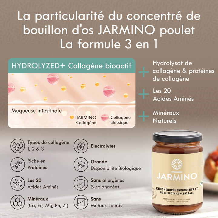 Concentré de bouillon d'os de poulet (200g)
