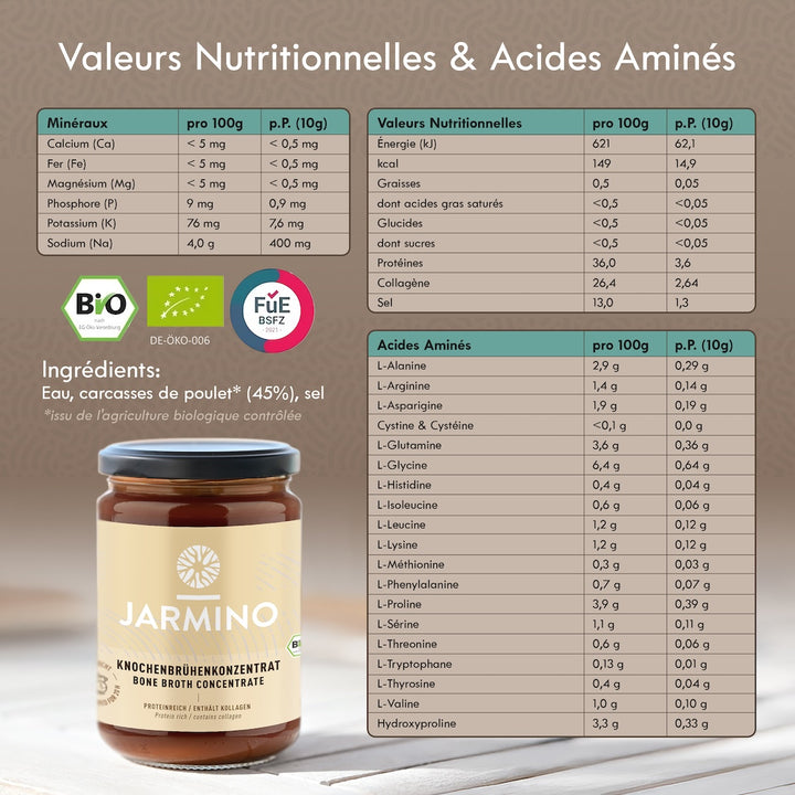 Concentré de bouillon d'os de poulet (200g)