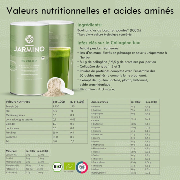 Collagène bio + Bouillon d'os GRATUIT