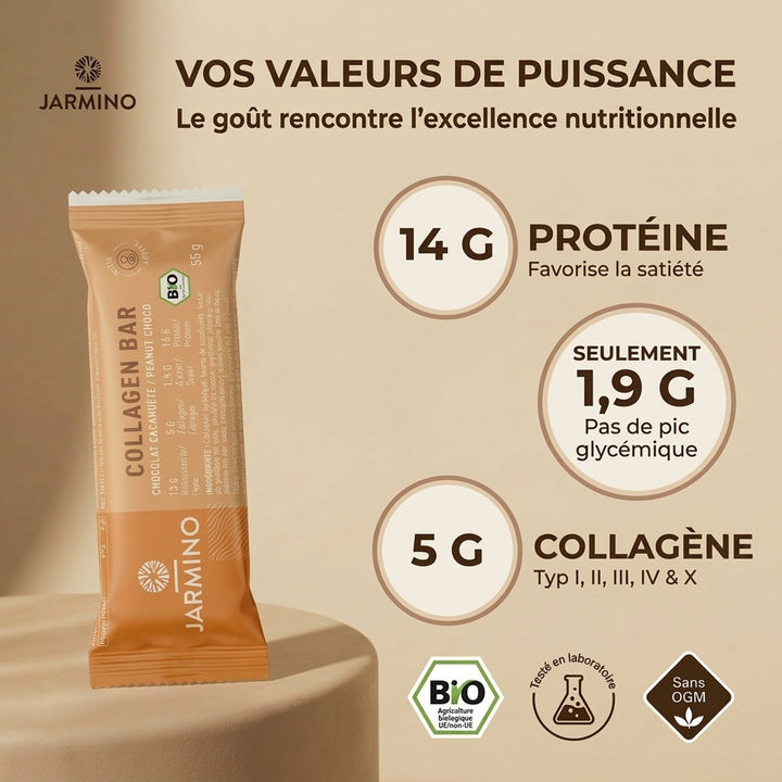 Barre de collagène saveur cacahuète