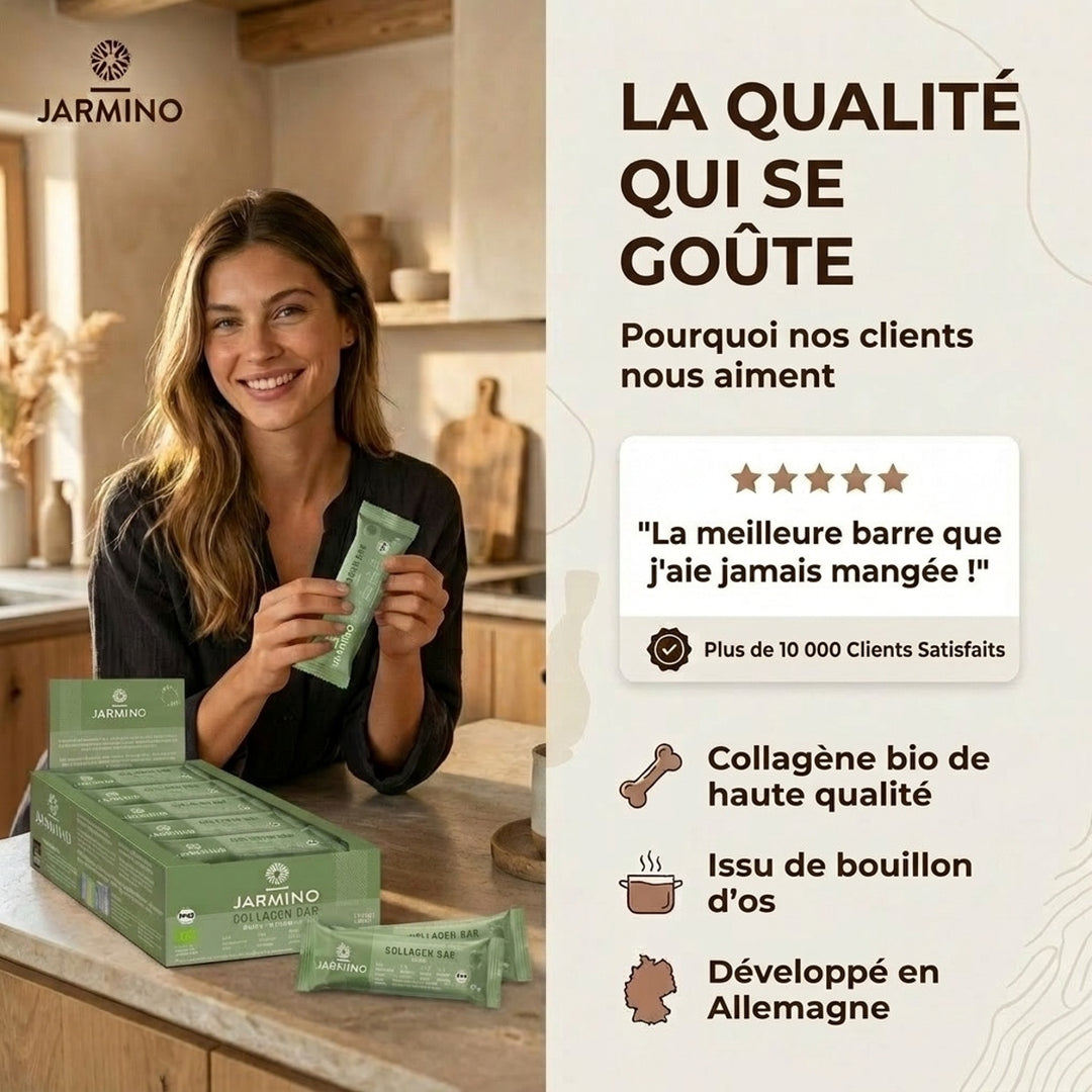 Barre de collagène saveur matcha