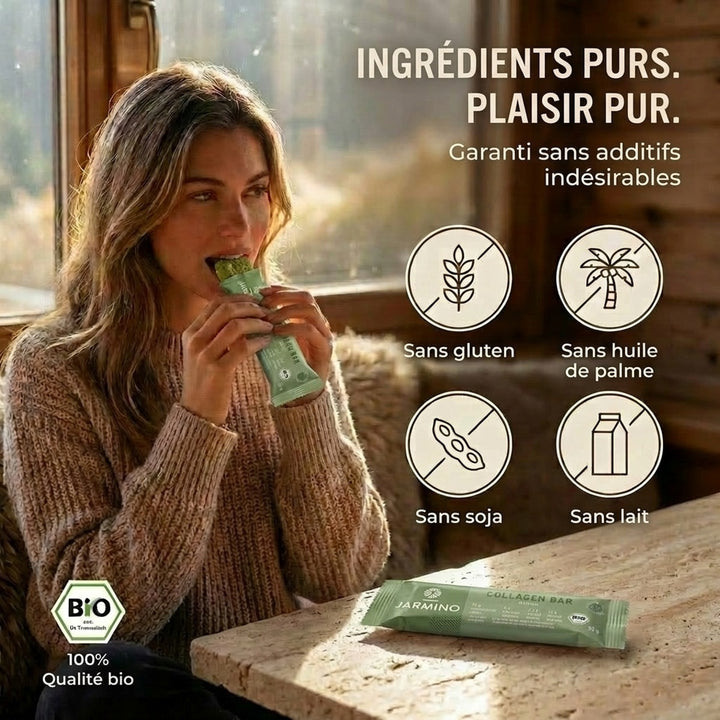 Barre de collagène saveur matcha