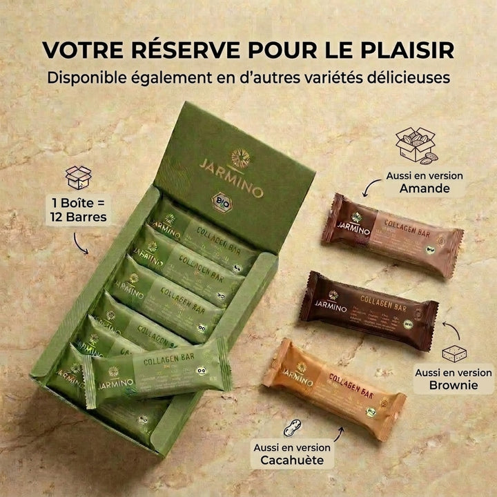 Barre de collagène saveur matcha