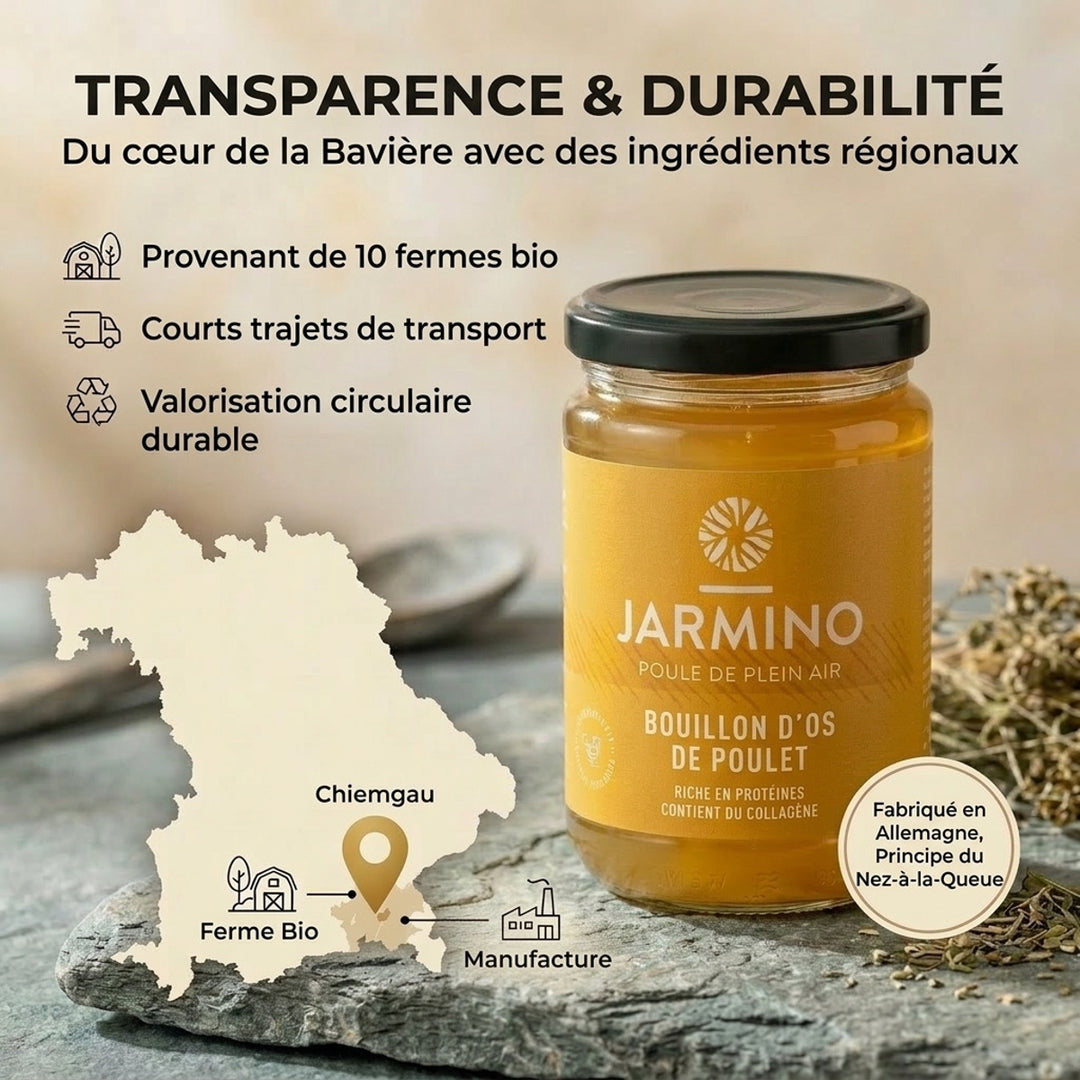 Bouillon d'os de poulet (6x 350ml)