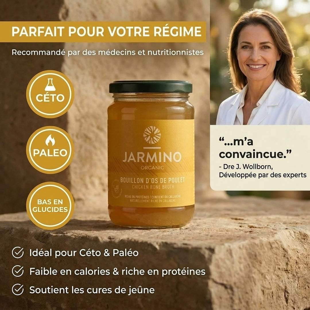 Bouillon d'os de poulet (6x 350ml)