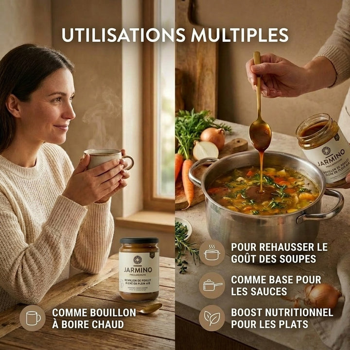 Concentré de bouillon d'os de poulet (410g)
