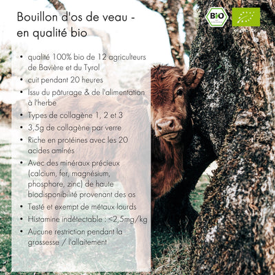 Bouillon d'os de veau (6x 350ml)